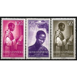 Guinea Española. 1955. Serie Completa (Nuevo, con señal de fijasellos) Centenario de la Prefectura Apostólica