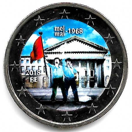 Bélgica. 2018. 2 Euro (SC) Coloreada