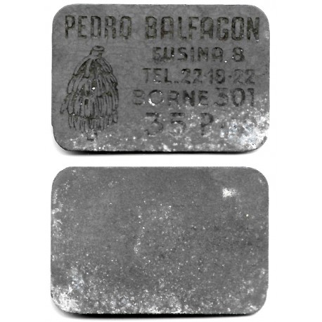 Pedro Bafalgón. Borne. 35 Pesetas (BC)
