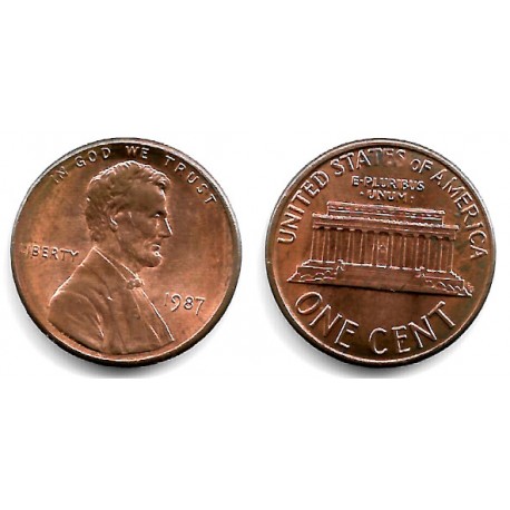 (201b) Estados Unidos de América. 1987. 1 Cent (EBC)