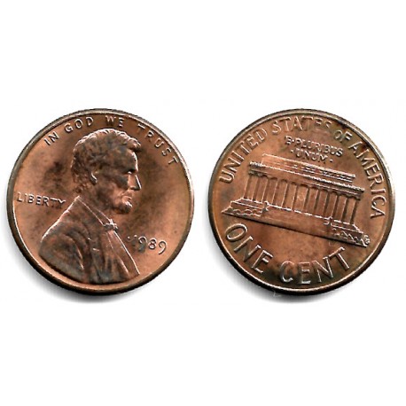 (201b) Estados Unidos de América. 1989. 1 Cent (EBC-)