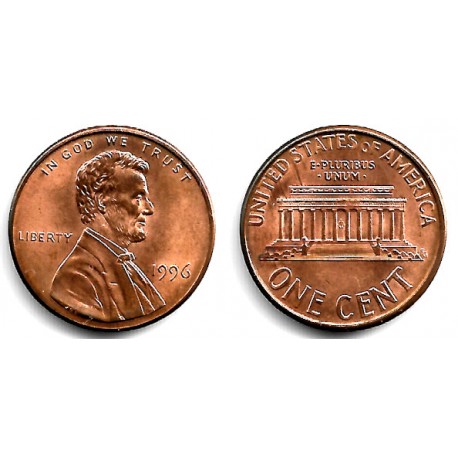 (201b) Estados Unidos de América. 1996. 1 Cent (EBC)