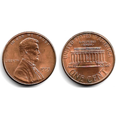 (201b) Estados Unidos de América. 1993. 1 Cent (EBC)