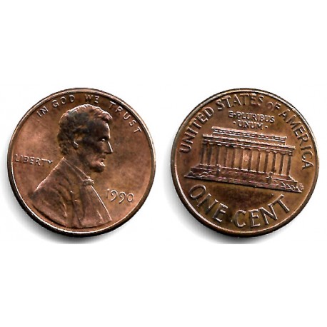 (201b) Estados Unidos de América. 1990. 1 Cent (EBC)