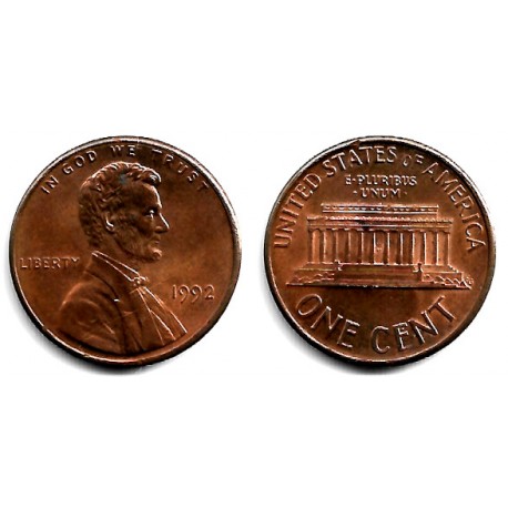 (201b) Estados Unidos de América. 1992. 1 Cent (EBC)