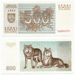 (44) Lituania. 1993. 500 Talonas (SC)