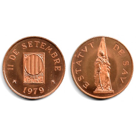 Medalla. Estatut de Sau. 1979. 11 de Septiembe (EBC+)