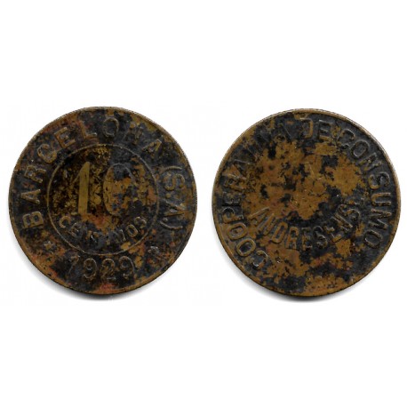 Cooperativa de Consumo. La Andresense. 10 Céntimos (BC)