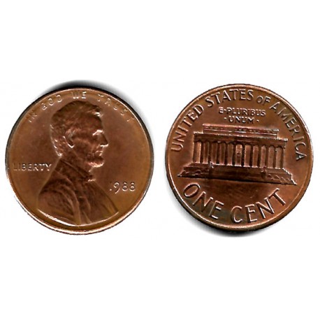 (201b) Estados Unidos de América. 1988. 1 Cent (MBC+)