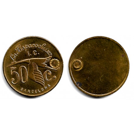 La Hispano-Suiza. 50 Céntimos (EBC-)