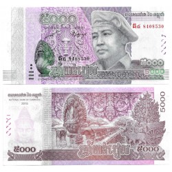 (68) Camboya. 2015. 5000 Riels (SC)
