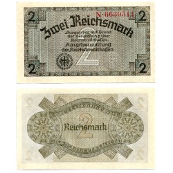 (R137a) Alemania (III Reich). 1940-45. 2 Reichmark (SC) Territorios Ocupados