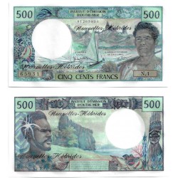 (19c) Nuevas Hébridas. 1970-81. 500 Francs (SC)