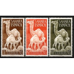 Sahara Español. 1951. Serie Completa (Nuevo, con señal de fijasellos) Día del Sello Colonial