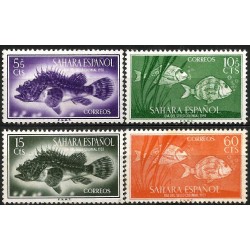 Sahara Español. 1953. Serie Completa (Nuevo, con señal de fijasellos) Día del Sello Colonial