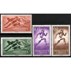 Sahara Español. 1954. Serie Completa (Nuevo, con señal de fijasellos) Pro Infancia