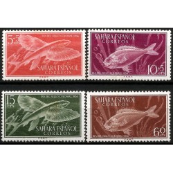 Sahara Español. 1954. Serie Completa (Nuevo, con señal de fijasellos) Día del Sello Colonial