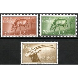 Sahara Español. 1955. Serie Completa (Nuevo, con señal de fijasellos) Día del Sello Colonial