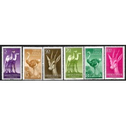 Sahara Español. 1957. Serie Completa (Nuevo, con señal de fijasellos y mancha) Fauna Indígena