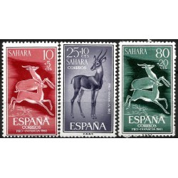 Sahara Español. 1961. Serie Completa (Nuevo, con señal de fijasellos) Pro Infancia