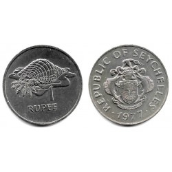 (35) Seychelles. 1977. 1 Rupee (EBC+)