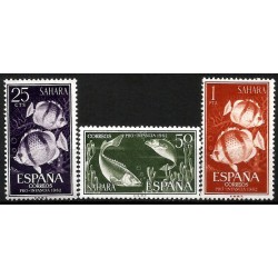 Sahara Español. 1962. Serie Completa (Nuevo, con señal de fijasellos) Pro Infancia