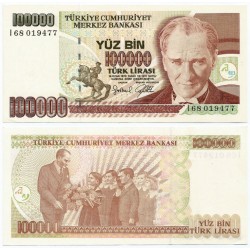 (206) Turquía. 1970. 100000 Lira (EBC+)