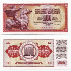 (90c) Yugoslavia. 1986. 100 Dinara (SC)