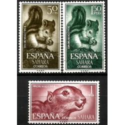 Sahara Español. 1964. Serie Completa (Nuevo, con señal de fijasellos) Día del Sello