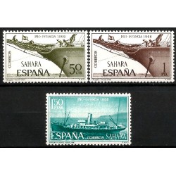 Sahara Español. 1966. Serie Completa (Nuevo, con señal de fijasellos) Pro Infancia