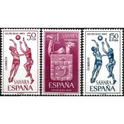 Sahara Español. 1965. Serie Completa (Nuevo, con señal de fijasellos) Día del Sello