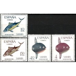 Sahara Español. 1966. Serie Completa (Nuevo, con señal de fijasellos) Día del Sello