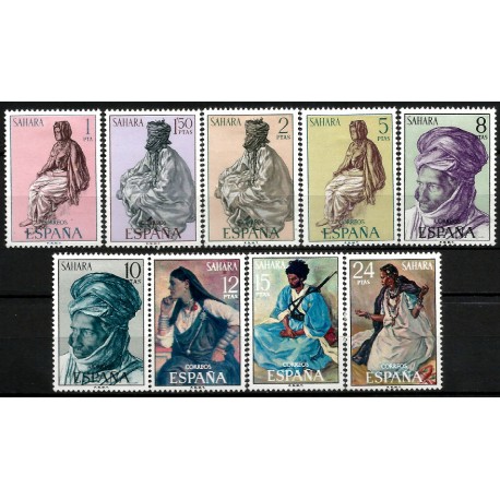 Sahara Español. 1972. Serie Completa (Nuevo, con señal de fijasellos) Nativos