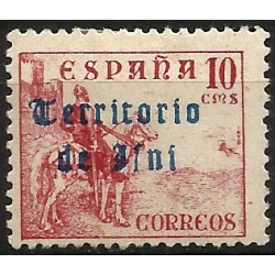 Sidi Ifni. 1948-49. 10 Céntimos (Nuevo, con señal de fijasellos)