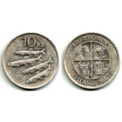 (29.1) Islandia. 1987. 10 Kronur (MBC)