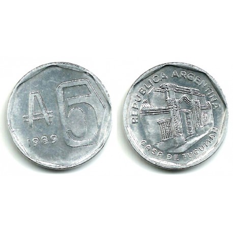 (101) Argentina. 1989. 5 Australes (SC-)