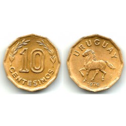 (66) Uruguay. 1976. 10 Centesimos (EBC)