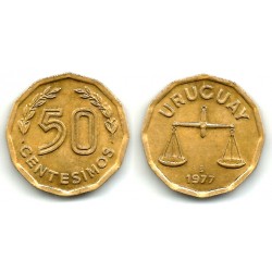 (68) Uruguay. 1977. 50 Centesimos (MBC+)