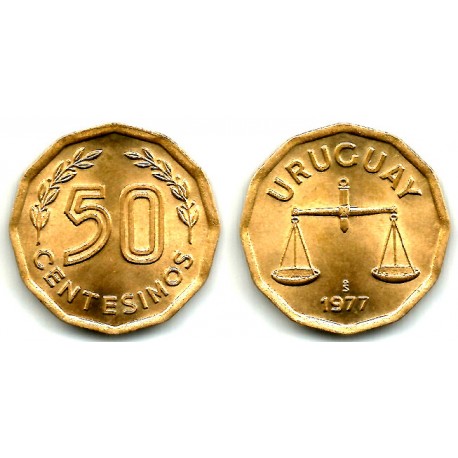 (68) Uruguay. 1977. 50 Centesimos (EBC+)