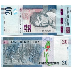 (W128) Guatemala. 2020. 20 Quetzales (SC)