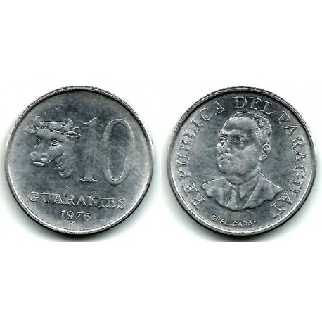 (153) Paraguay. 1976. 10 Guaranies (MBC-)