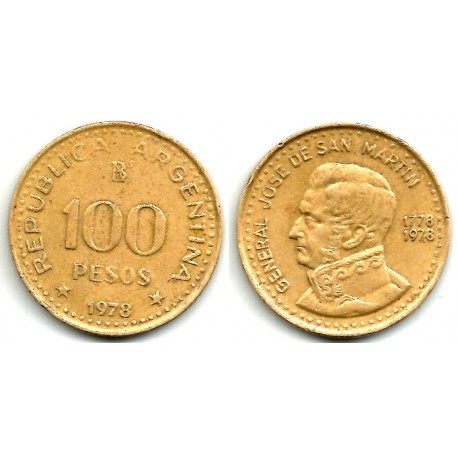 (82) Argentina. 1978. 100 Pesos (MBC+)