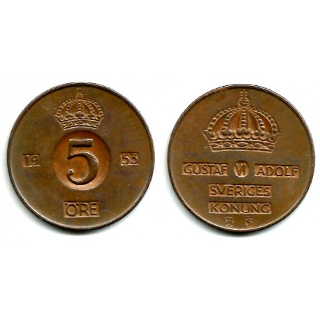 (822) Suecia. 1953. 5 Ore (MBC)