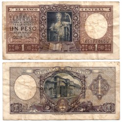 (263b) Argentina. 1951. 1 Peso (BC) Manchas