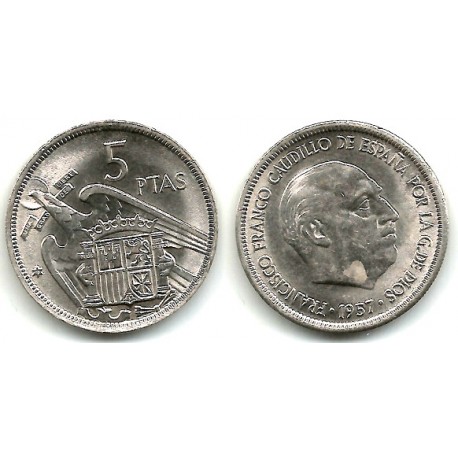 Estado Español. 1957*(70). 5 Pesetas (EBC)