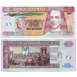 (123A) Guatemala. 2021. 10 Quetzales (SC)