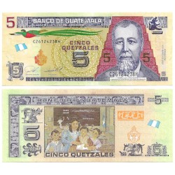 (W122A) Guatemala. 2022. 5 Quetzales (SC)