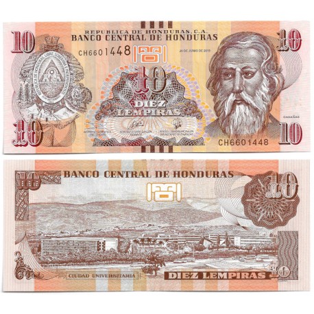 (99) Honduras. 2019. 10 Lempiras (SC)