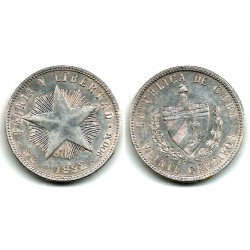 (167.2) Cuba. 1937. 20 Centavos (MBC) (Plata)