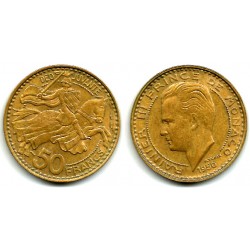 (132) Mónaco. 1950. 50 Francs (EBC)
